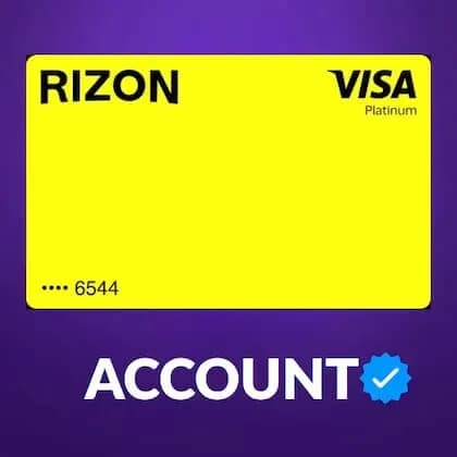 Rizon visa card accunt